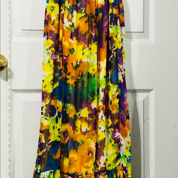 LOT OF 2 SUMMER SPRING MAXI DRESSES XS SIZE 0 - Picture 5 of 8